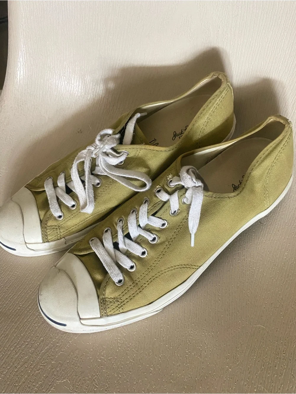 Converse Jack Purcell sneakers olive green men size 12